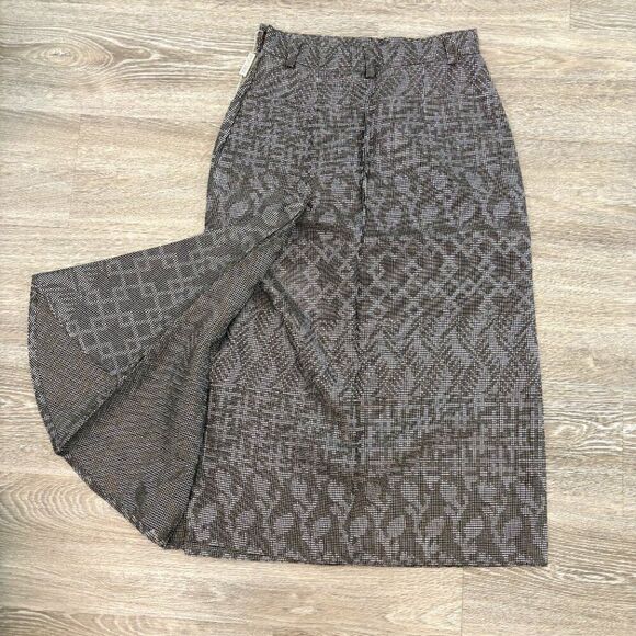 SPORTMAX Gray Pencil Vintage Skirt Midi Lenght sz 6 - Picture 2 of 15